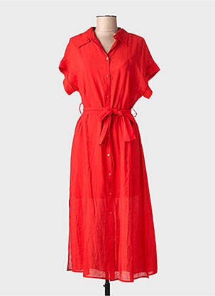 Robe longue rouge MANGO femme