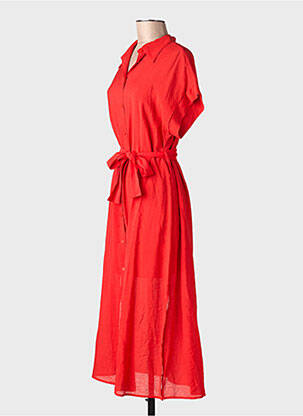 Robe longue rouge MANGO femme