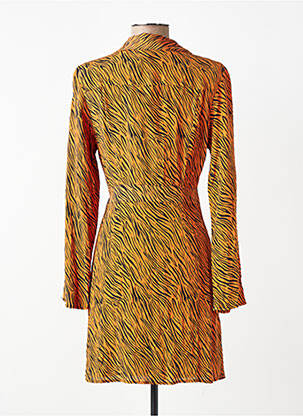 Robe mi-longue orange MANGO femme
