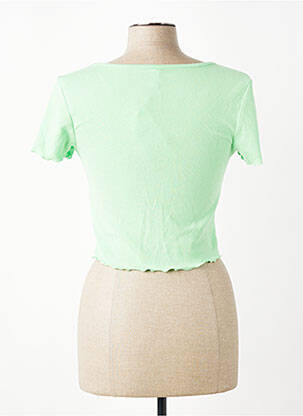 T-shirt coupe droite vert ONLY femme