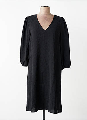 Robe longue col v noir VILA femme