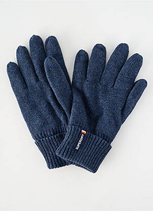 Gants bleu SUPERDRY homme