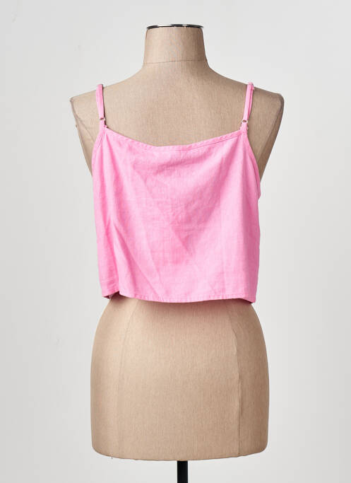 Débardeur col v rose ONLY femme