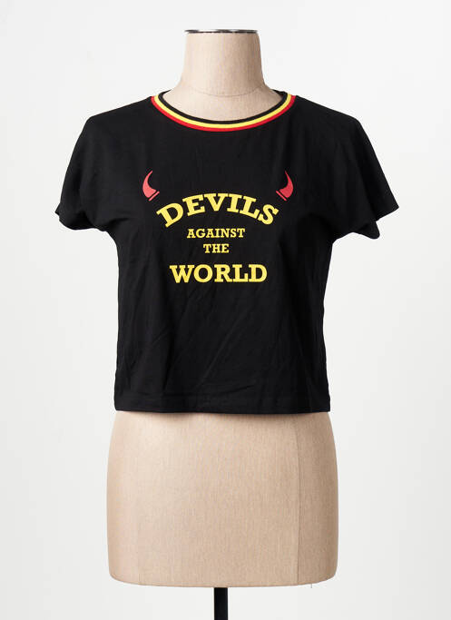 T-shirt noir ZEB STYLE LAB  femme