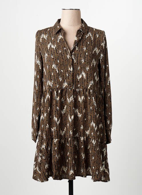 Robe courte marron VERO MODA femme