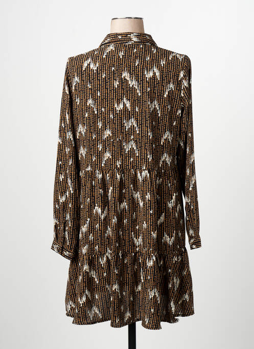 Robe courte marron VERO MODA femme