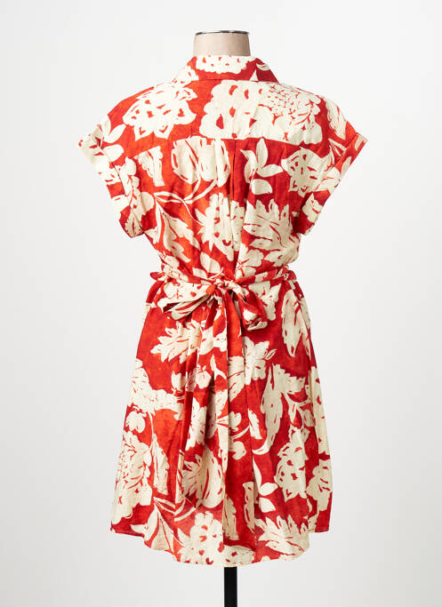 Robe courte orange MANGO femme