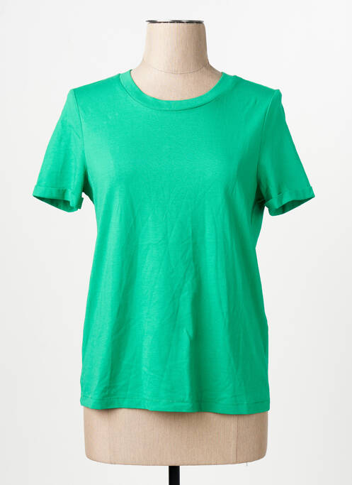 T-shirt coupe droite manches courtes vert VERO MODA femme