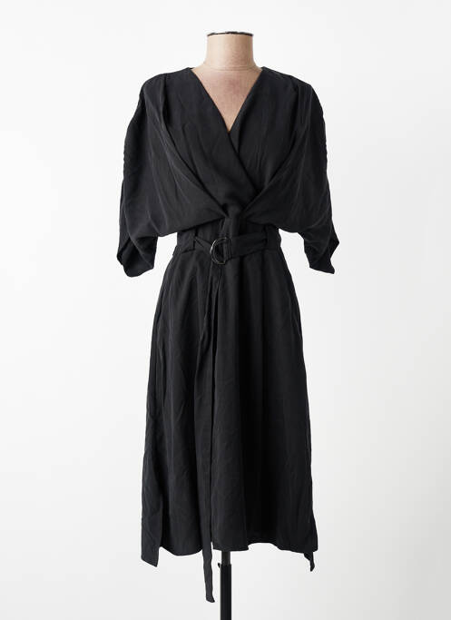 Robe mi-longue noir YUGEN femme