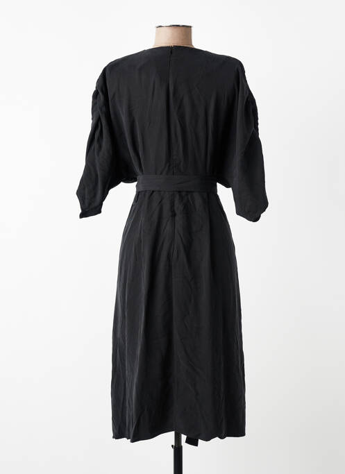 Robe mi-longue noir YUGEN femme