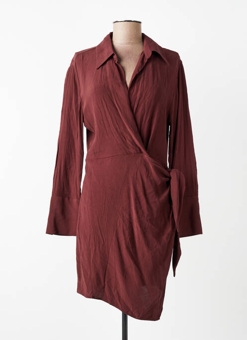 Robe courte marron MANGO femme