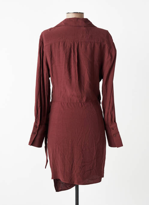 Robe courte marron MANGO femme