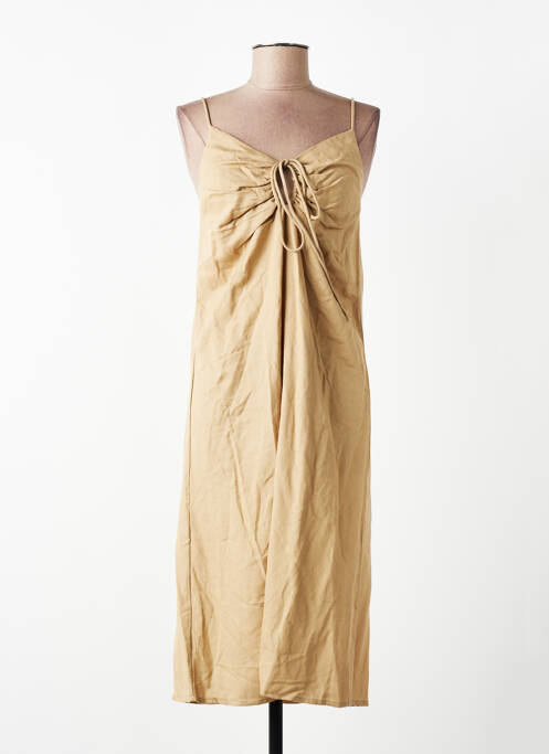 Robe courte sans manche sans manche beige ONLY femme