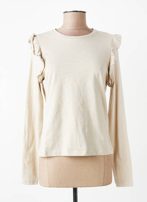 T-shirt gris MANGO femme