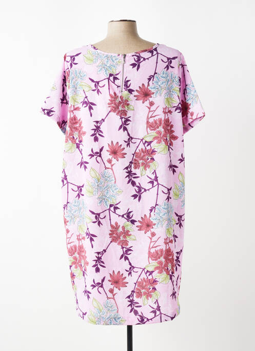 Robe courte manches courtes manches courtes rose CARMAKOMA femme