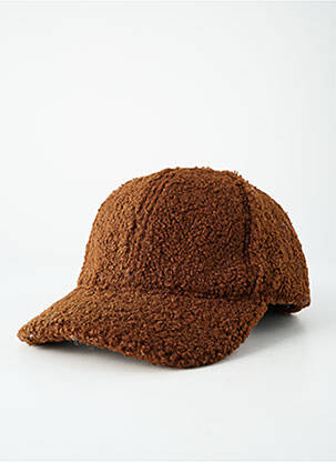 Casquette marron PIECES femme