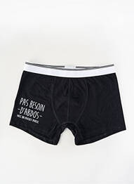 Boxer noir MONSIEUR TSHIRT homme
