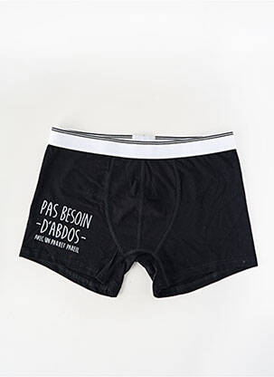 Boxer noir MONSIEUR TSHIRT homme