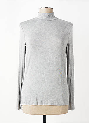 T-shirt gris MANGO femme
