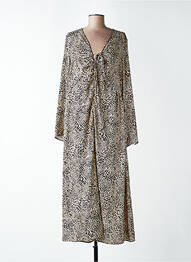 Robe longue beige MANGO femme