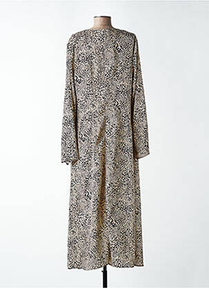 Robe longue beige MANGO femme
