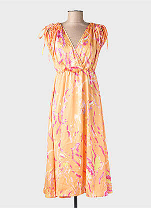 Robe courte orange VERO MODA femme
