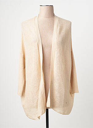 Gilet manches longues beige MANGO femme