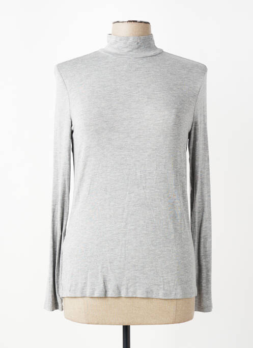 T-shirt gris MANGO femme