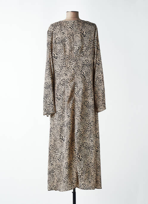 Robe longue beige MANGO femme