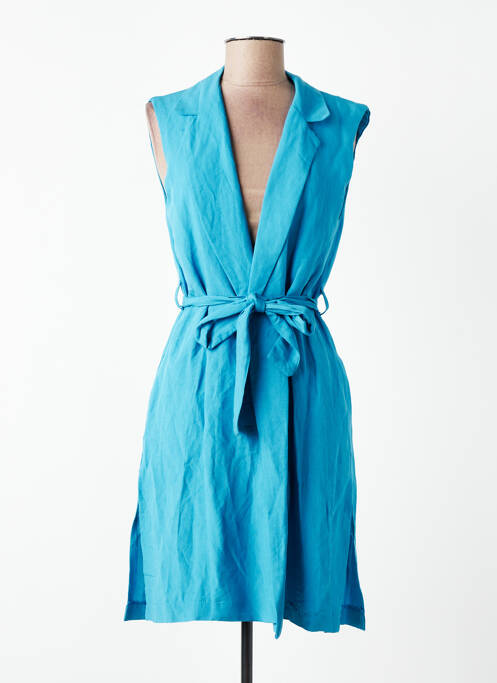 Robe mi-longue bleu AMELIE & AMELIE femme