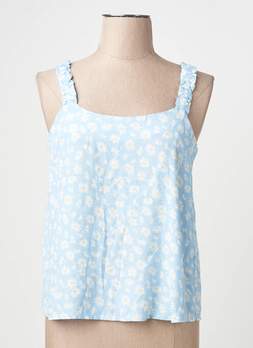 Débardeur coupe droite bleu ONLY femme