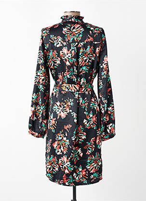 Robe mi-longue col v noir VERO MODA femme