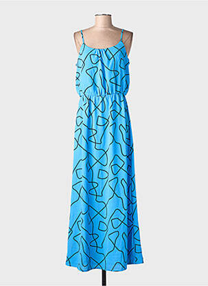 Robe longue sans manche sans manche bleu ONLY femme