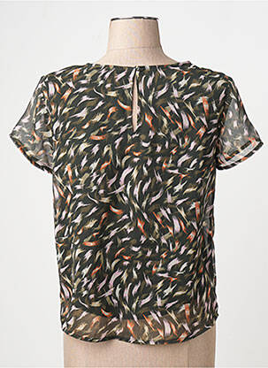T-shirt col rond vert ONLY femme