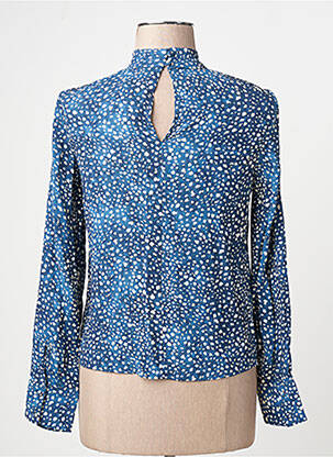 Chemisier bleu MANGO femme