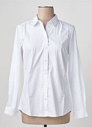 Chemisier manches longues manches longues blanc JACQUELINE DE YONG femme