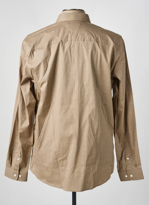 Chemise manches longues marron JACK & JONES homme