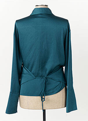 Gilet cache-cœur vert MANGO femme