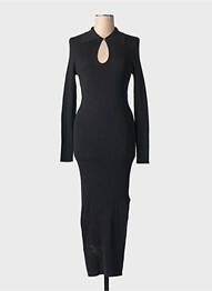 Robe longue noir MANGO femme