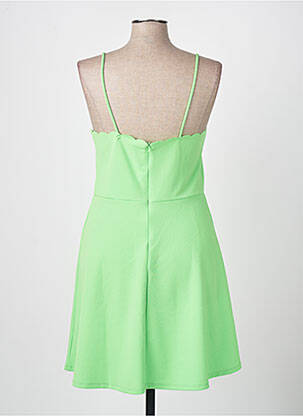 Robe courte sans manche sans manche vert ONLY femme