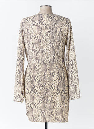 Robe mi-longue beige MANGO femme