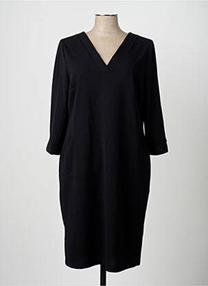 Robe mi-longue noir AMELIE & AMELIE femme