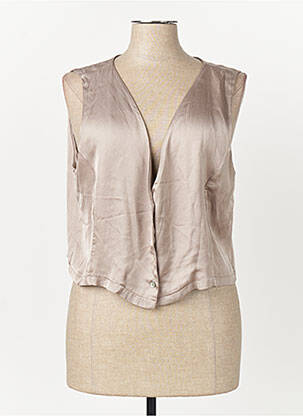 Gilet sans manche beige SUSY MIX femme