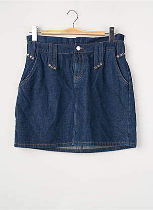 Jupe courte bleu MORGAN femme