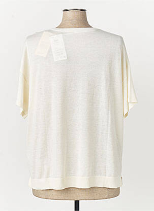 T-shirt coupe droite manches courtes beige VILA femme