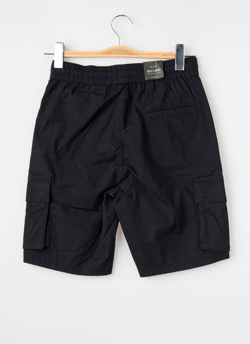 Short coupe droite noir ONLY&SONS homme