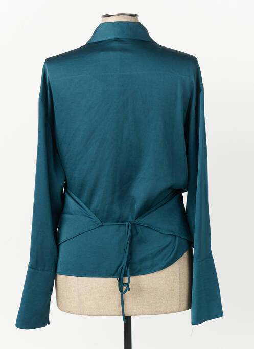 Gilet cache-cœur vert MANGO femme