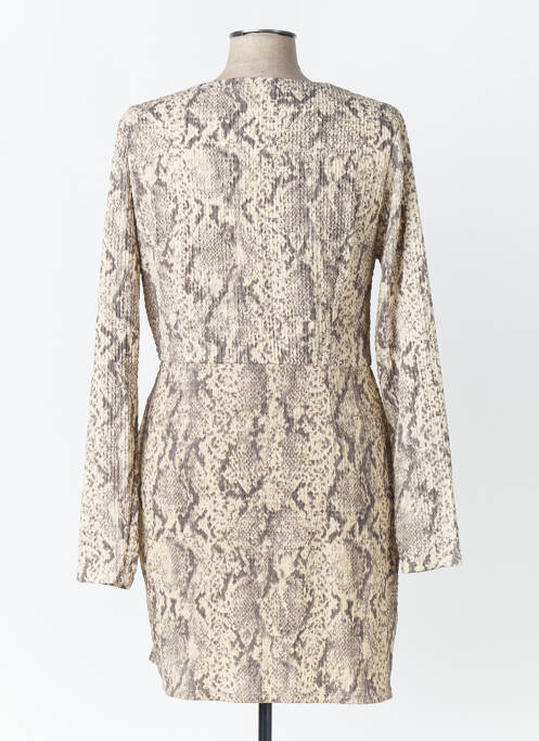 Robe mi-longue beige MANGO femme