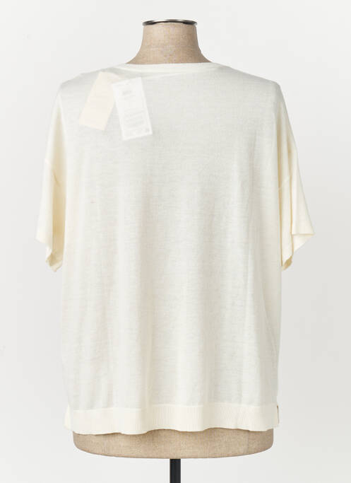 T-shirt coupe droite manches courtes beige VILA femme