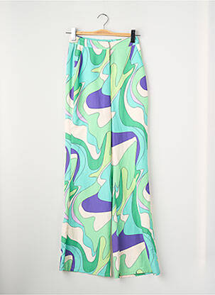 Pantalon large vert MORGAN femme
